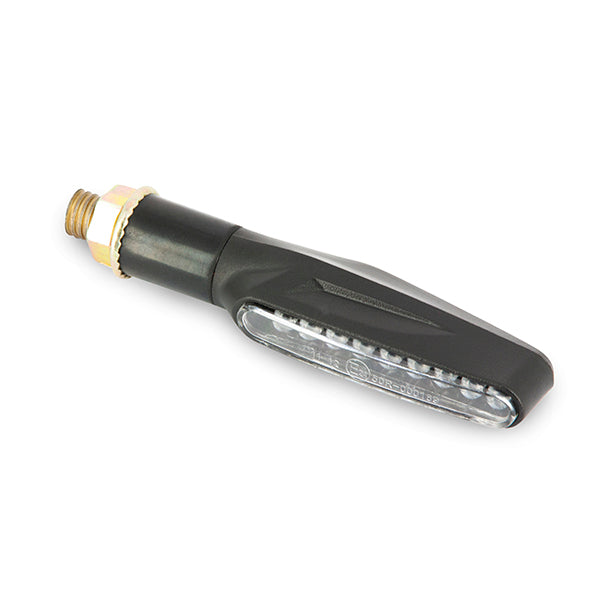 Mini clignotants LED oblong - noir