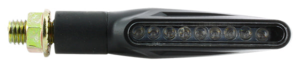 Mini clignotants LED oblong - noir